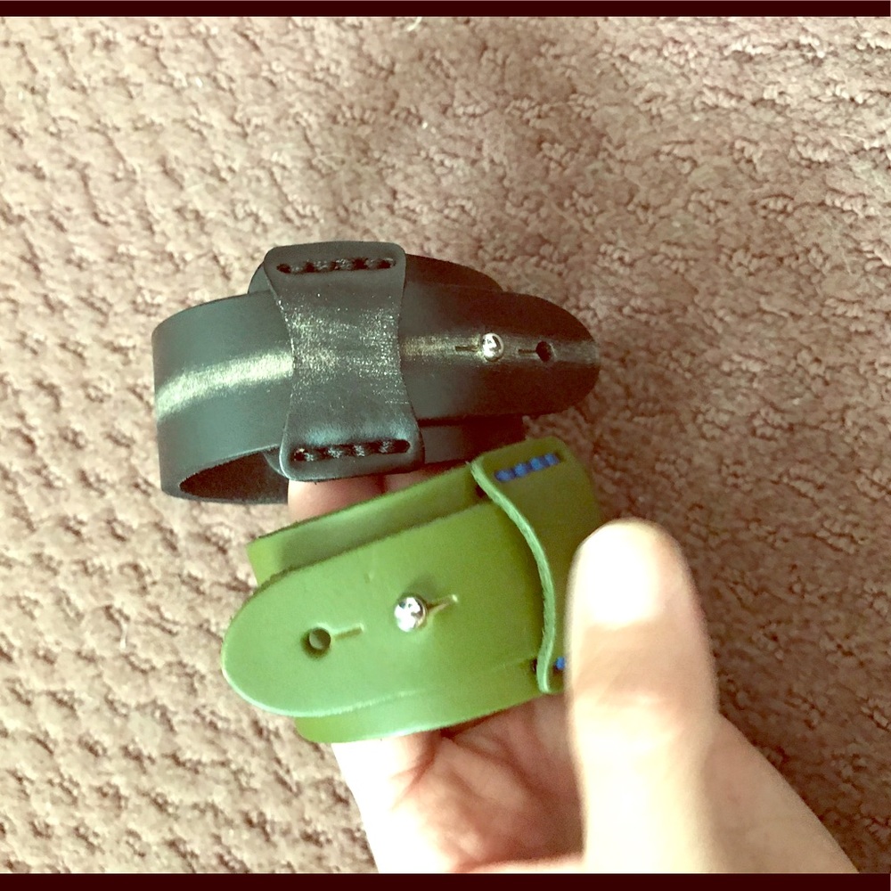 Plunder leather cuffs